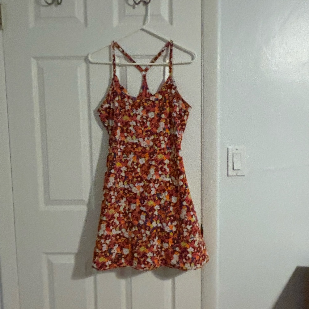 Outdoor Voices Red Floral Mini Dress